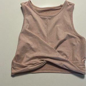Cross cross crop tank pink size l no name